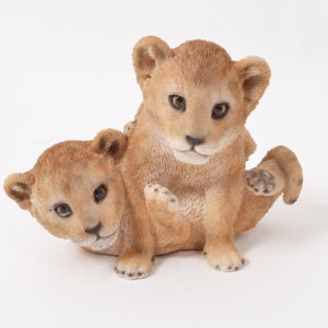 Statue lionceaux