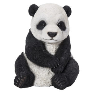 Statue panda assis - animaux en résine