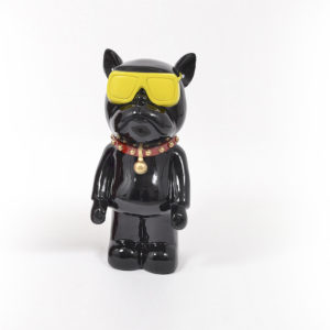 Statue bouledogue français en céramique Illusion – Image 3