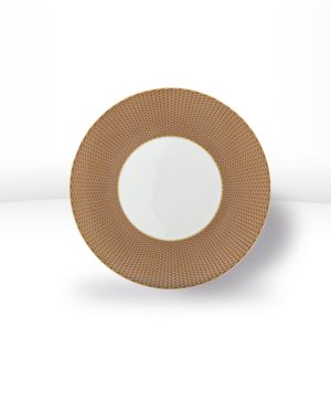 Assiette plate beige motif n°1 Trésor - RAYNAUD