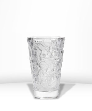 Vase en cristal "Merles et Raisins" - moyen modèle