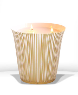 Pot à bougie 15 cm + bougie parfumée 950g Sol - BERNARDAUD