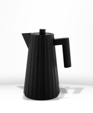 Bouilloire électrique Plissé noir 1L - ALESSI