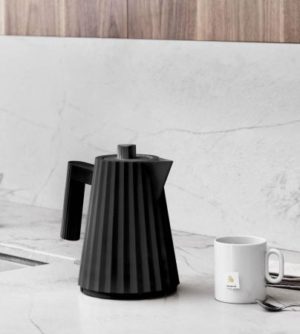 Bouilloire électrique Plissé noir 1L - ALESSI – Image 2