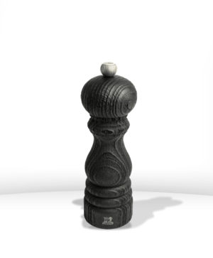 Moulin à sel manuel en bois Fair Trade, noir, 18 cm