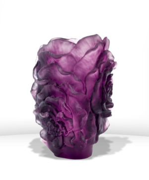 Vase PM violet Camélia - DAUM