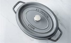 Cocotte ovale 37 cm - GRIS GRAPHITE