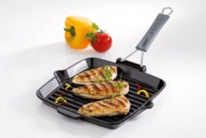 Grill carré 24 cm manche silicone - NOIR MAT – Image 2