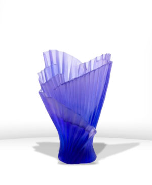 Vase Moyen Modèle Plissé Croisière - DAUM