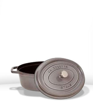 Cocotte ovale 29 cm - GRIS GRAPHITE