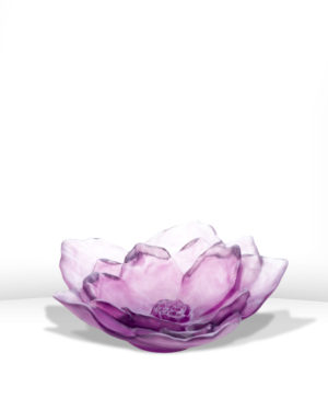 Coupe PM violet Camélia - DAUM