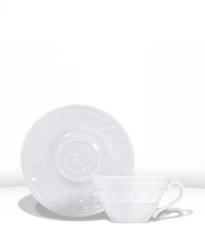 Tasse et soucoupe thé 15 cl Louvre - BERNARDAUD