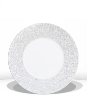 Assiette à dîner 26cm Ecume Perle - BERNARDAUD