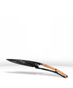 Couteau Deejo 390g "Le Chablaisien" - Titane noir