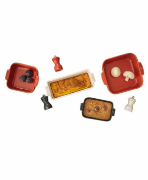 Plat four APPOLIA Rouge 21 cm - Peugeot
