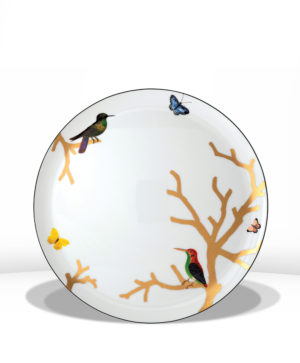Plat à tarte 32 cm Aux Oiseaux - Bernardaud