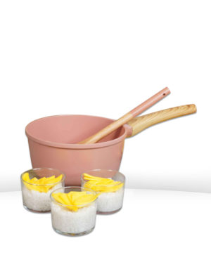 L'incroyable casserole anti-adhérente 20 cm Guimauve - Cookut – Image 2