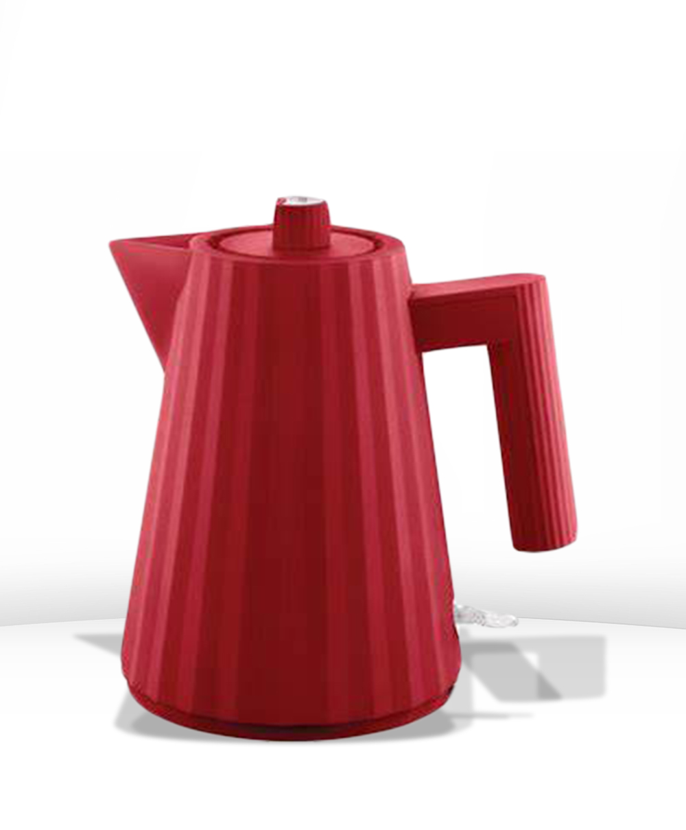 Bouilloire électrique 1L Plissé Rouge - ALESSI - L'art de la Table