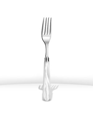 Fourchette de table OMEGA Blanc nacré - CAPDECO
