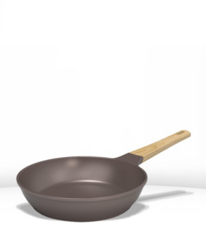 L'incroyable poêle anti-adhérente 24 cm Taupe - Cookut
