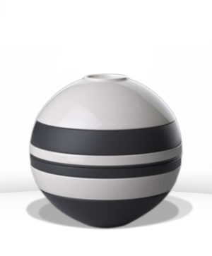 La Boule Black & White - Service de table 7 pièces porcelaine pour 2 personnes