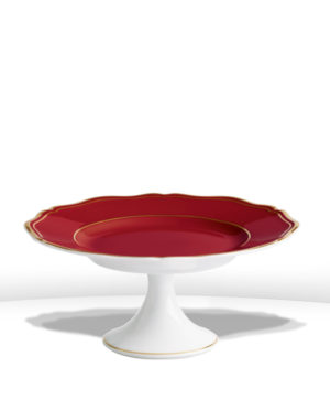 Plat à mignardises 16 cm - Mazurka Rouge