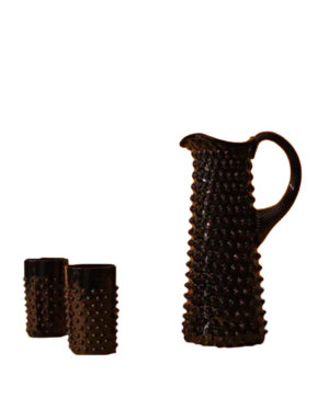 Set 6 gobelets Hobnail Noir - KLIMCHI – Image 2