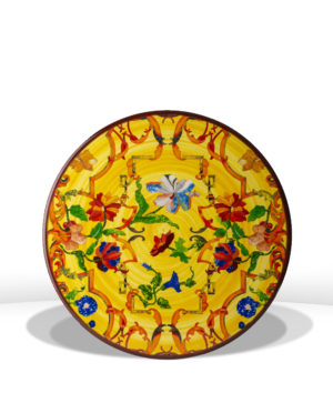 Assiette de présentation 33 cm Pancale Jaune - MARIO LUCA GIUSTI