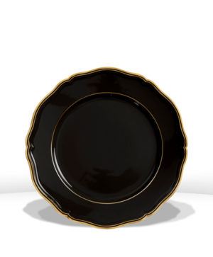 Assiette plate à aile 31 cm - Mazurka Noir