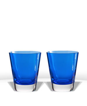 Gobelets Mosaïque bleu Baccarat (x2)