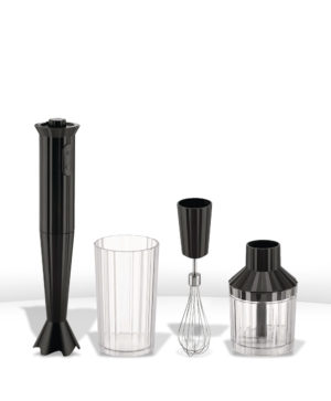 Set mixeur plongeant Plissé Noir - ALESSI