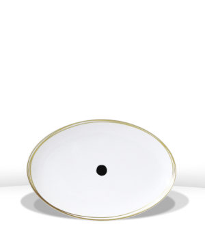 Plat ovale 38 cm ABORO - BERNARDAUD
